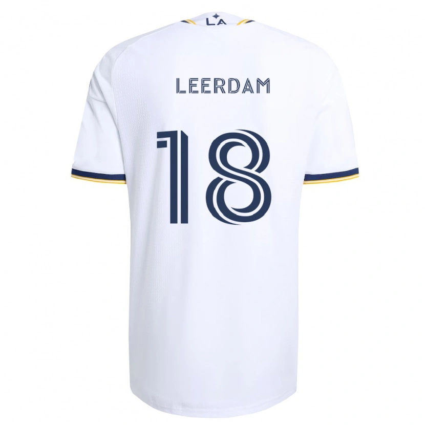 Danxen Hombre Camiseta Kelvin Leerdam #18 Azul Amarillo Y Blanco 1ª Equipación 2026/27 La Camisa