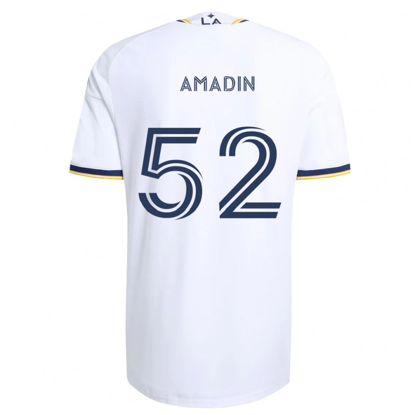 Danxen Hombre Camiseta Elijah Amadin #52 Azul Amarillo Y Blanco 1ª Equipación 2026/27 La Camisa