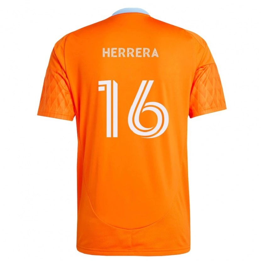 Danxen Hombre Camiseta Héctor Herrera #16 Naranja Blanco 1ª Equipación 2026/27 La Camisa