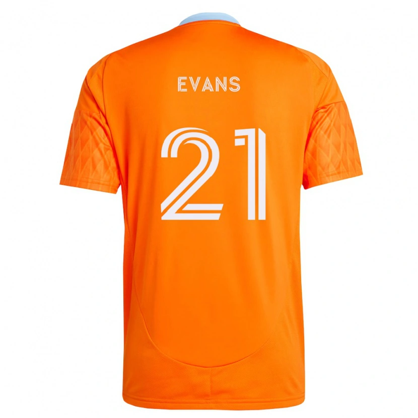 Danxen Hombre Camiseta Jacob Evans #21 Naranja Blanco 1ª Equipación 2026/27 La Camisa