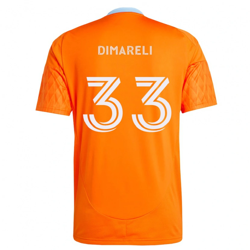 Danxen Hombre Camiseta Mattheo Dimareli #33 Naranja Blanco 1ª Equipación 2026/27 La Camisa