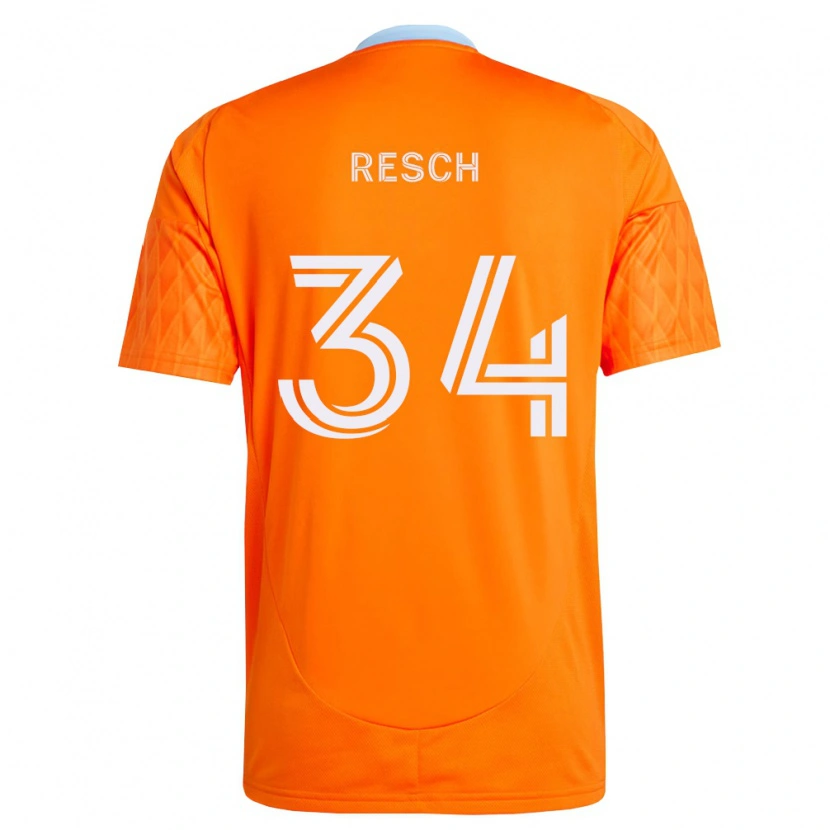Danxen Hombre Camiseta Agustin Resch #34 Naranja Blanco 1ª Equipación 2026/27 La Camisa