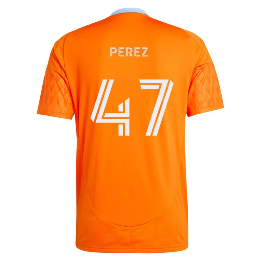 Danxen Hombre Camiseta Jaizhiño Perez #47 Naranja Blanco 1ª Equipación 2026/27 La Camisa