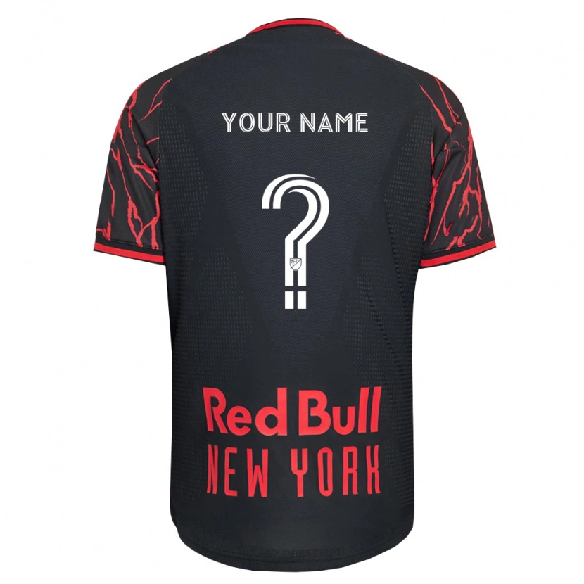 Danxen Hombre Camiseta Su Nombre #0 Rojo Negro Blanco 1ª Equipación 2026/27 La Camisa