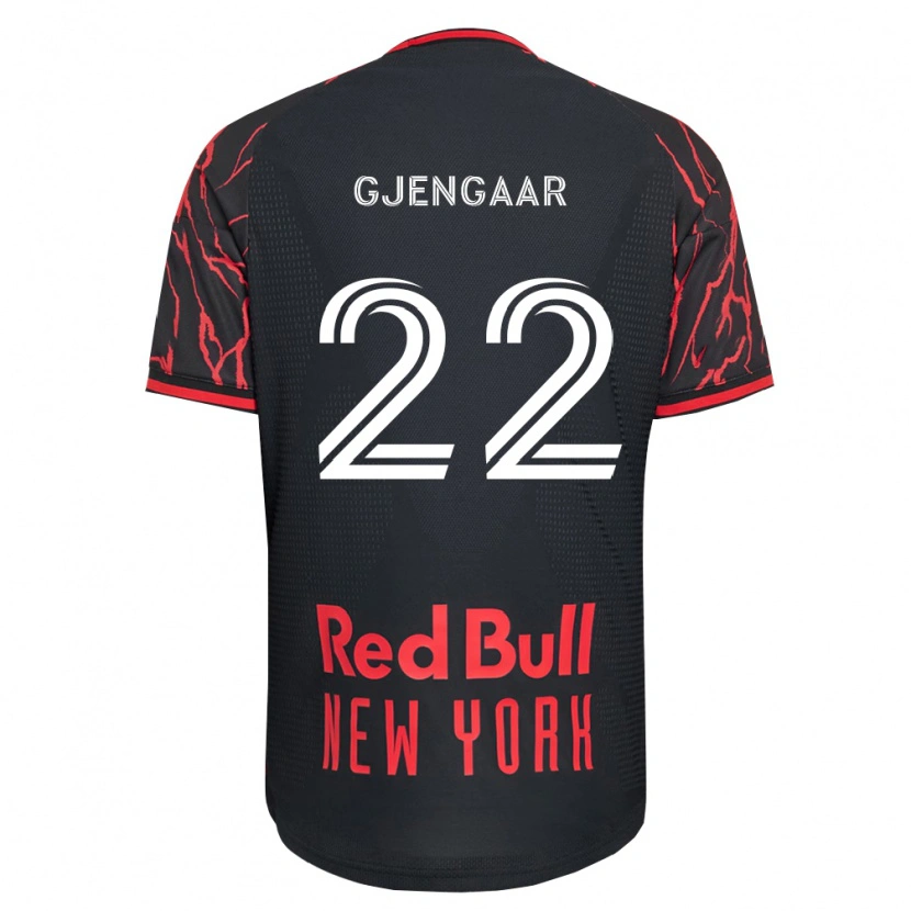 Danxen Hombre Camiseta Dennis Gjengaar #22 Rojo Negro Blanco 1ª Equipación 2026/27 La Camisa