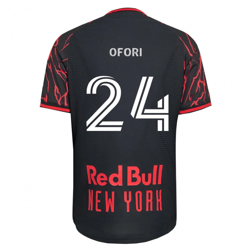 Danxen Hombre Camiseta Curtis Ofori #24 Rojo Negro Blanco 1ª Equipación 2026/27 La Camisa