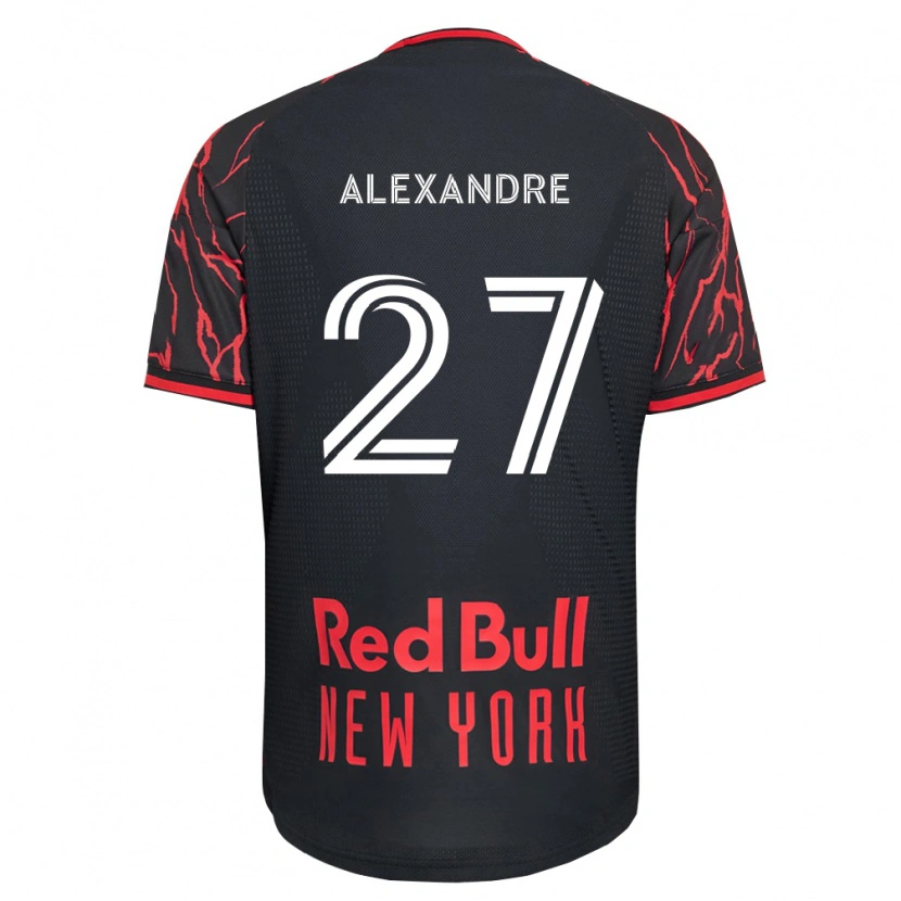 Danxen Hombre Camiseta Davi Alexandre #27 Rojo Negro Blanco 1ª Equipación 2026/27 La Camisa