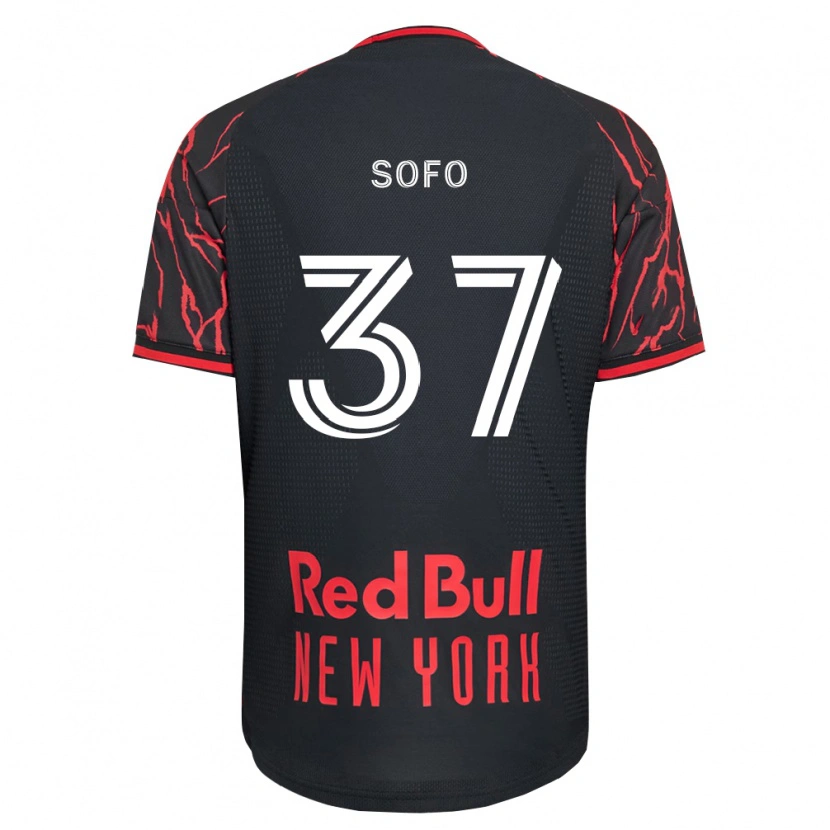 Danxen Hombre Camiseta Mohammed Sofo #37 Rojo Negro Blanco 1ª Equipación 2026/27 La Camisa