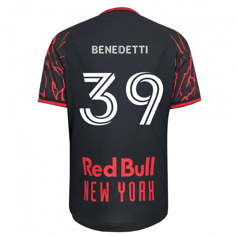 Danxen Hombre Camiseta Nehuén Benedetti #39 Rojo Negro Blanco 1ª Equipación 2026/27 La Camisa