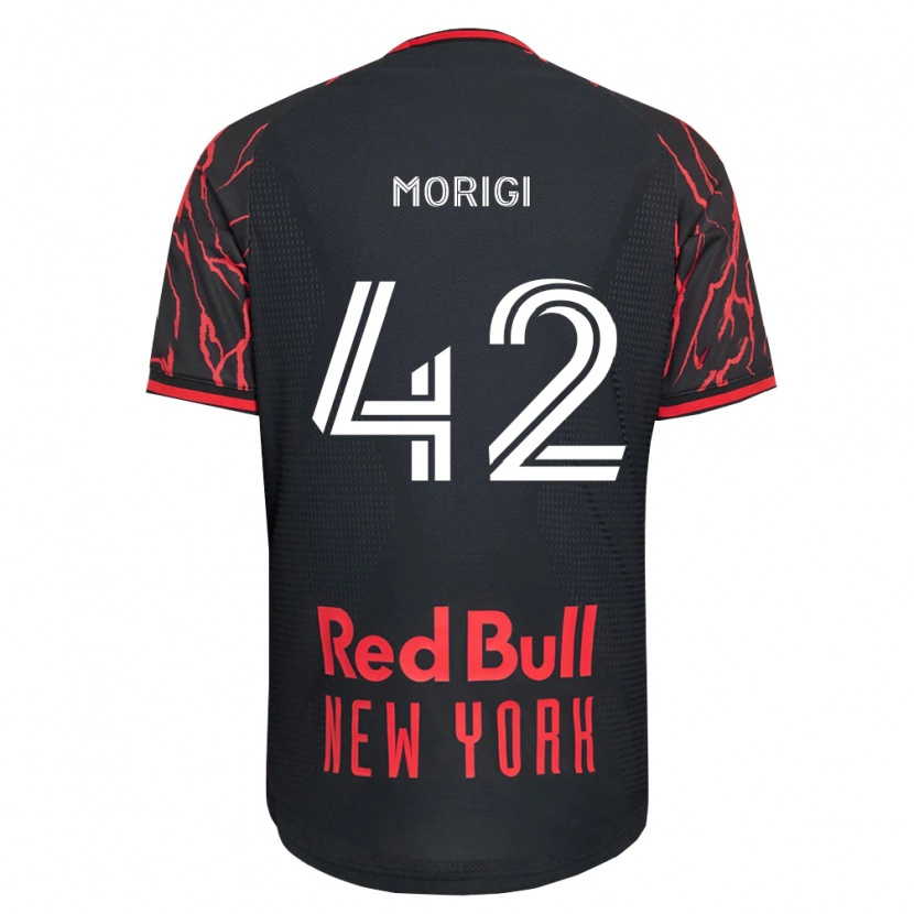 Danxen Hombre Camiseta Marco Morigi #42 Rojo Negro Blanco 1ª Equipación 2026/27 La Camisa