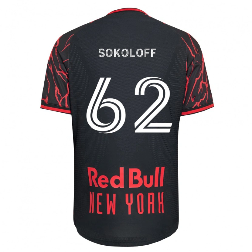 Danxen Hombre Camiseta Paul Sokoloff #62 Rojo Negro Blanco 1ª Equipación 2026/27 La Camisa