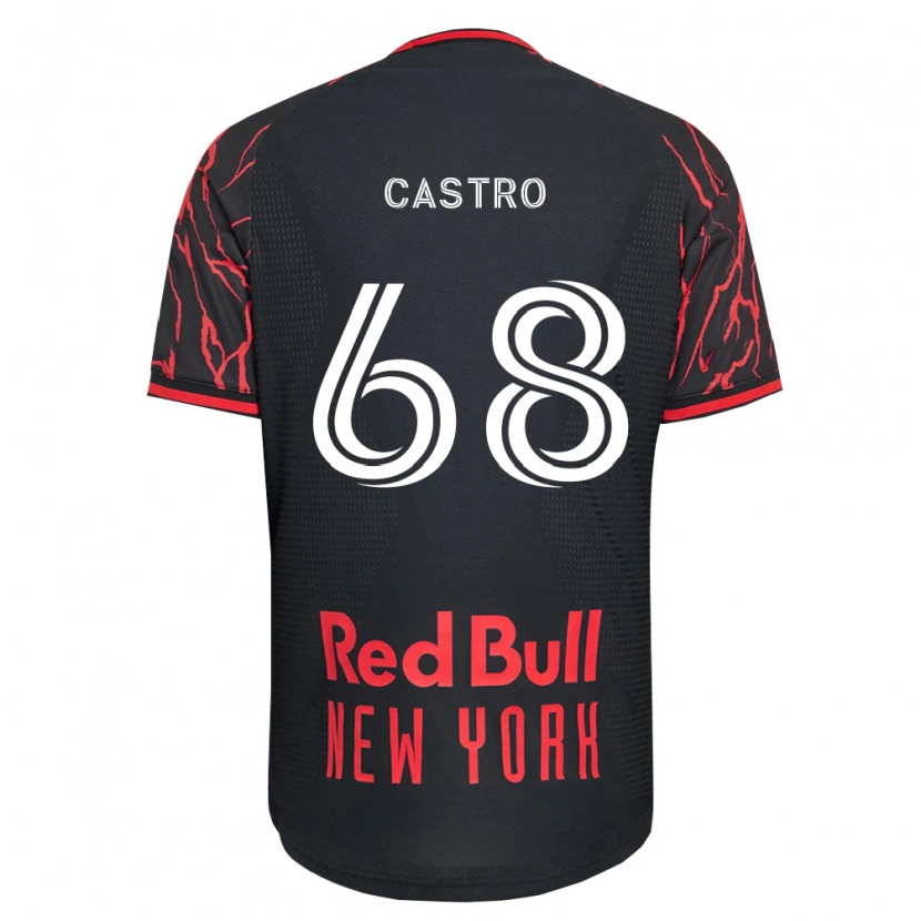 Danxen Hombre Camiseta Bradley Castro #68 Rojo Negro Blanco 1ª Equipación 2026/27 La Camisa