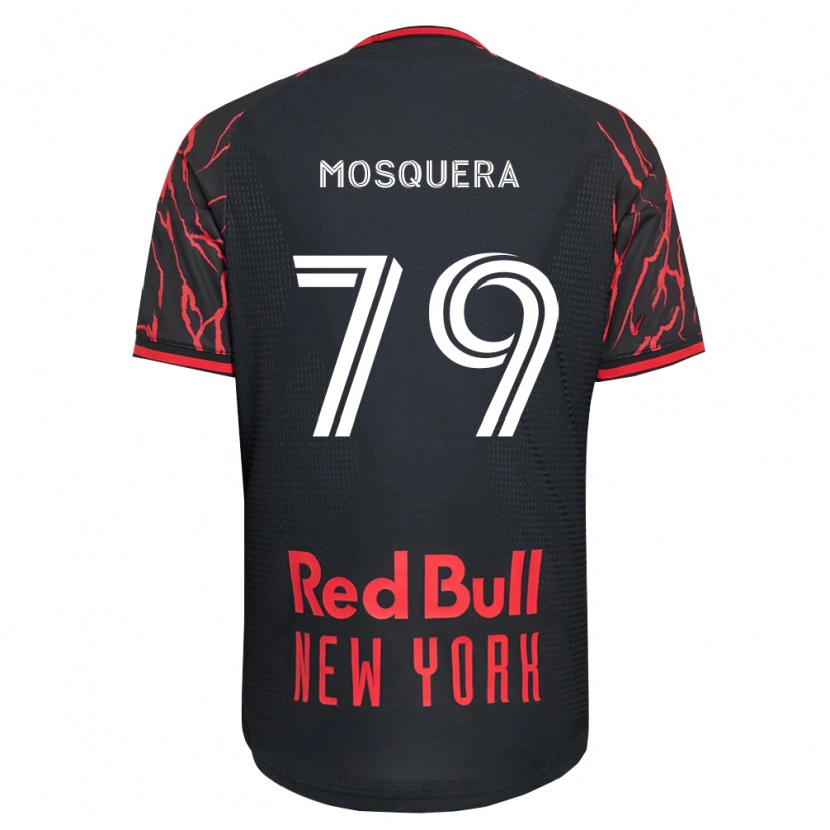 Danxen Hombre Camiseta Rafael Mosquera #79 Rojo Negro Blanco 1ª Equipación 2026/27 La Camisa