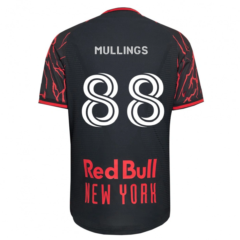 Danxen Hombre Camiseta O'vonte Mullings #88 Rojo Negro Blanco 1ª Equipación 2026/27 La Camisa