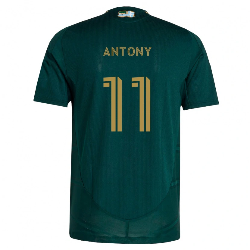 Danxen Hombre Camiseta Antony Alves Santos #11 Verde Oscuro Marrón 1ª Equipación 2026/27 La Camisa