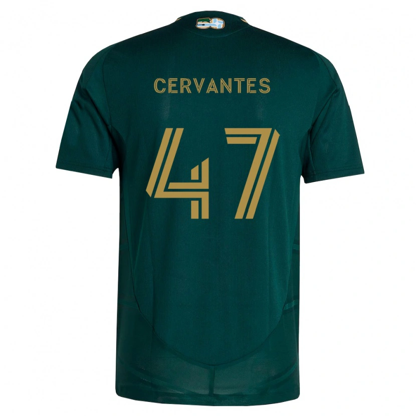 Danxen Hombre Camiseta Daniel Cervantes #47 Verde Oscuro Marrón 1ª Equipación 2026/27 La Camisa