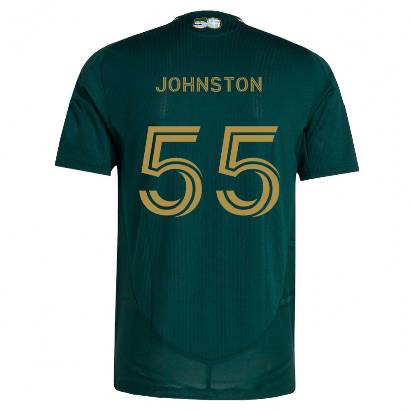 Danxen Hombre Camiseta Malcolm Johnston #55 Verde Oscuro Marrón 1ª Equipación 2026/27 La Camisa