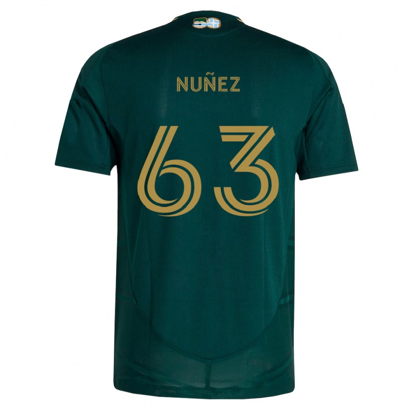 Danxen Hombre Camiseta Daniel Núñez #63 Verde Oscuro Marrón 1ª Equipación 2026/27 La Camisa