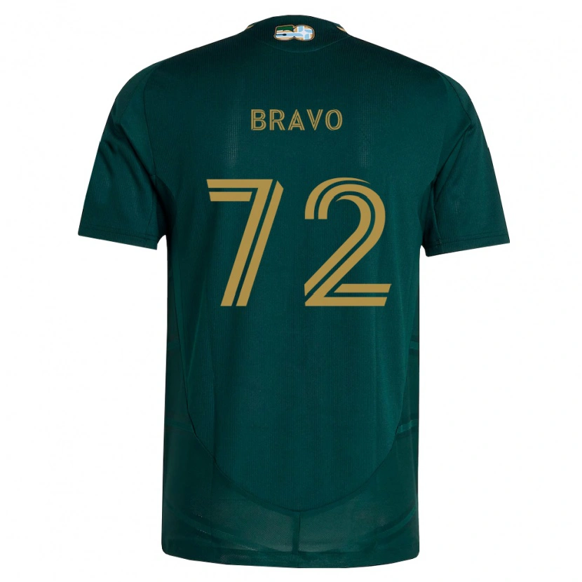 Danxen Hombre Camiseta Julian Bravo #72 Verde Oscuro Marrón 1ª Equipación 2026/27 La Camisa