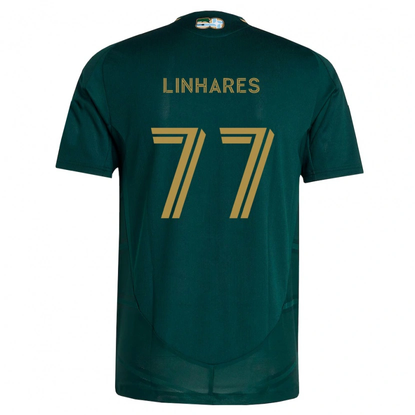 Danxen Hombre Camiseta Kyle Linhares #77 Verde Oscuro Marrón 1ª Equipación 2026/27 La Camisa