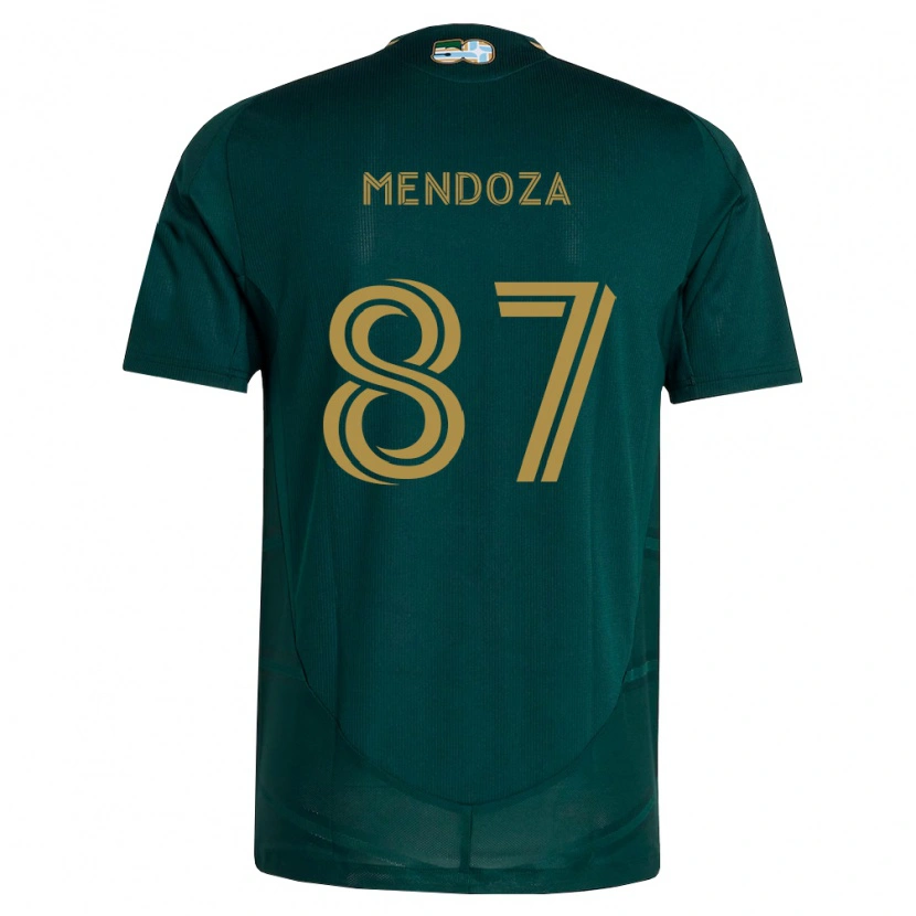 Danxen Hombre Camiseta Christian Mendoza #87 Verde Oscuro Marrón 1ª Equipación 2026/27 La Camisa
