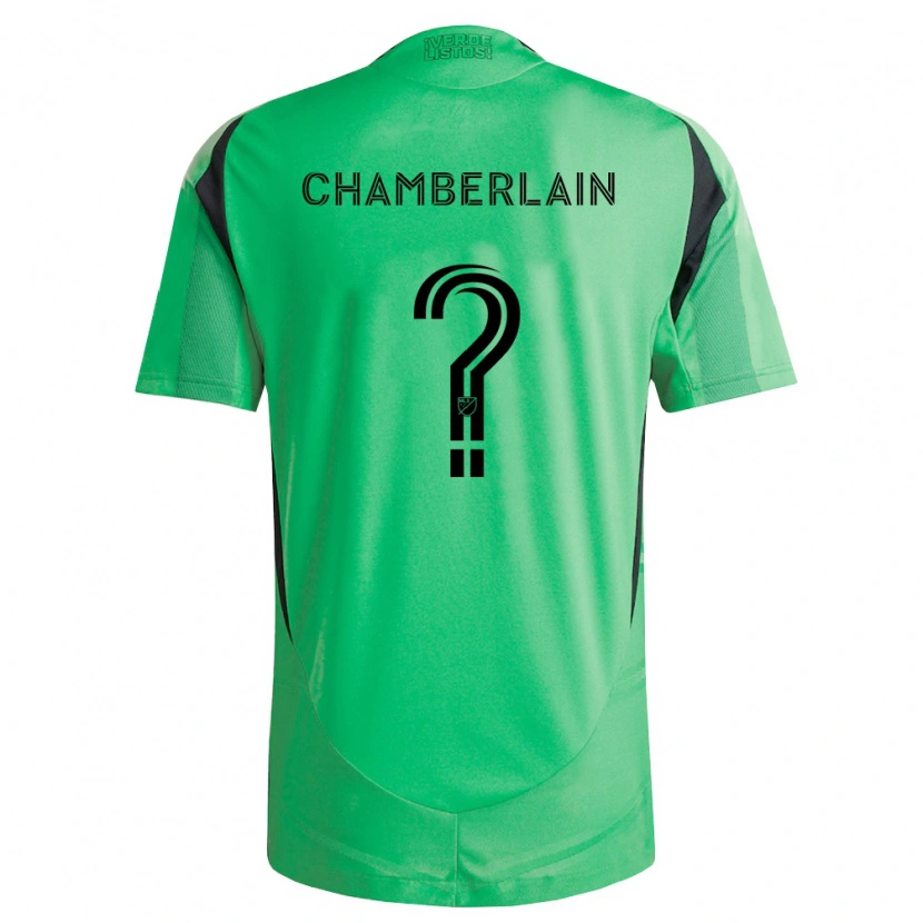 Danxen Hombre Camiseta Luke Chamberlain #0 Verde Esmeralda Negro 1ª Equipación 2026/27 La Camisa