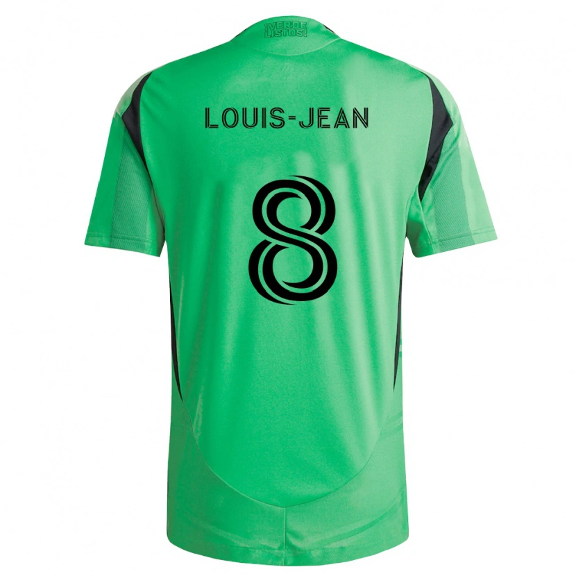 Danxen Hombre Camiseta Steeve Louis-Jean #8 Verde Esmeralda Negro 1ª Equipación 2026/27 La Camisa