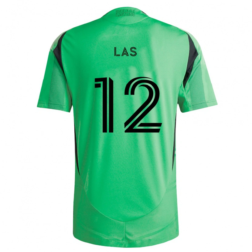 Danxen Hombre Camiseta Damian Las #12 Verde Esmeralda Negro 1ª Equipación 2026/27 La Camisa