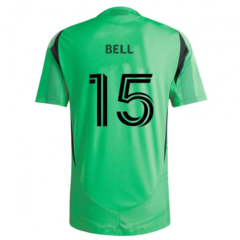 Danxen Hombre Camiseta Jon Bell #15 Verde Esmeralda Negro 1ª Equipación 2026/27 La Camisa