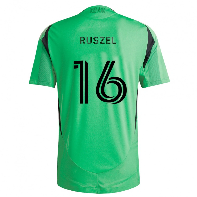 Danxen Hombre Camiseta Marcel Ruszel #16 Verde Esmeralda Negro 1ª Equipación 2026/27 La Camisa