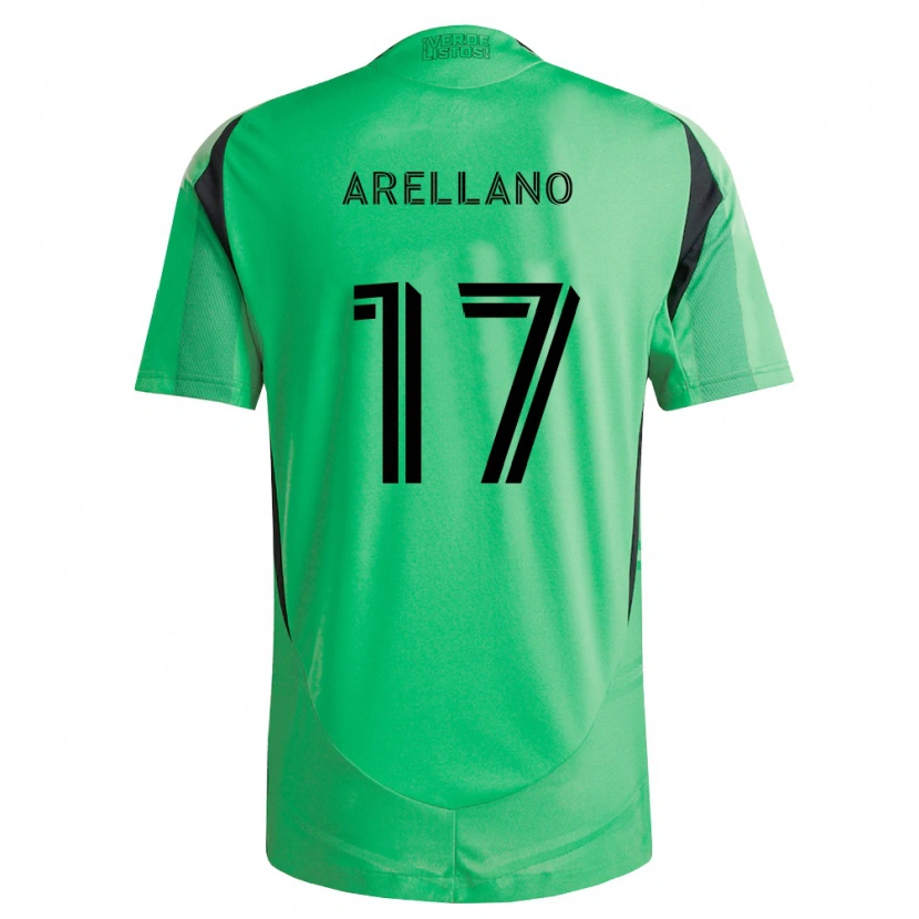 Danxen Hombre Camiseta Bryan Arellano #17 Verde Esmeralda Negro 1ª Equipación 2026/27 La Camisa