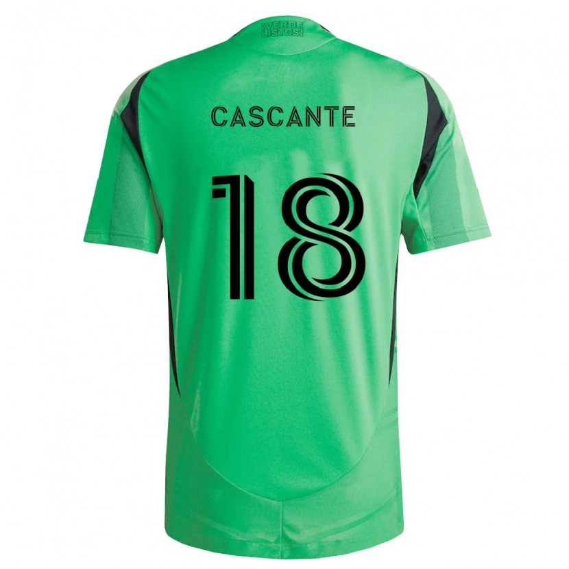 Danxen Hombre Camiseta Julio Cascante #18 Verde Esmeralda Negro 1ª Equipación 2026/27 La Camisa