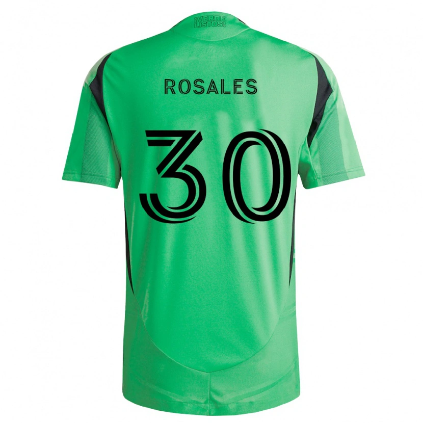 Danxen Hombre Camiseta Joseph Rosales #30 Verde Esmeralda Negro 1ª Equipación 2026/27 La Camisa