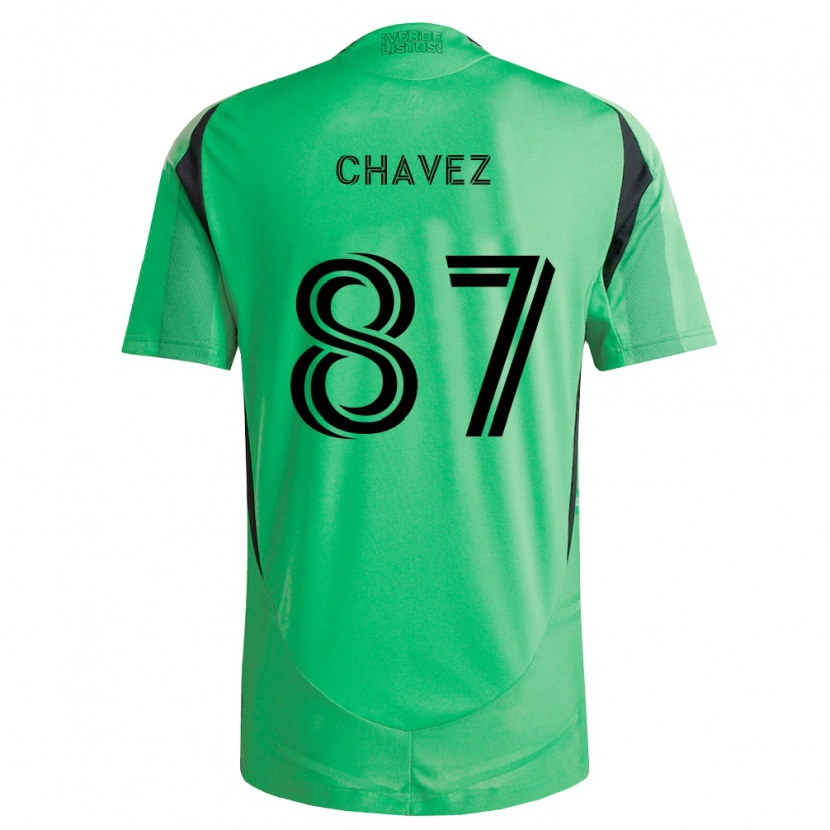 Danxen Hombre Camiseta Alfonso Ocampo-Chávez #87 Verde Esmeralda Negro 1ª Equipación 2026/27 La Camisa