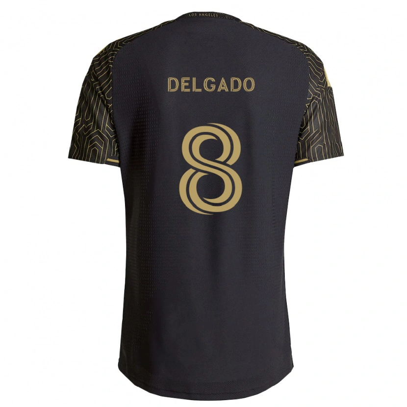 Danxen Hombre Camiseta Mark Delgado #8 Marrón Negro 1ª Equipación 2026/27 La Camisa