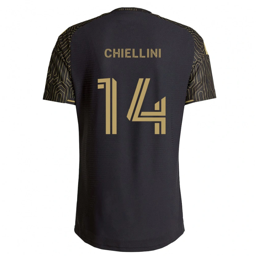 Danxen Hombre Camiseta Giorgio Chiellini #14 Marrón Negro 1ª Equipación 2026/27 La Camisa