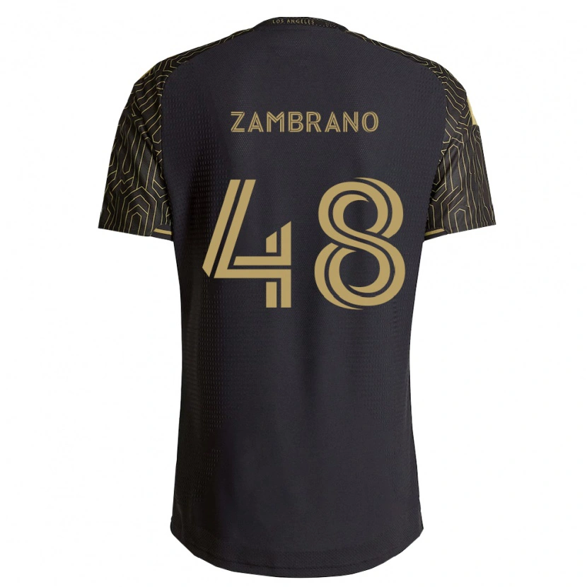 Danxen Hombre Camiseta Gavin Zambrano #48 Marrón Negro 1ª Equipación 2026/27 La Camisa