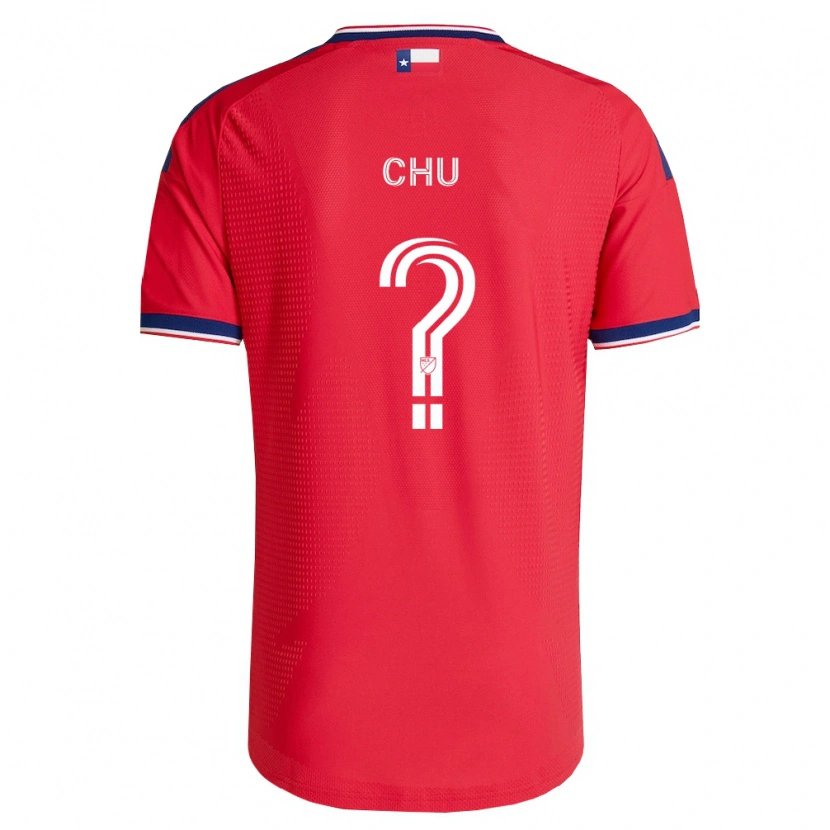 Danxen Hombre Camiseta Leo Chu #0 Rojo Azul Blanco 1ª Equipación 2026/27 La Camisa