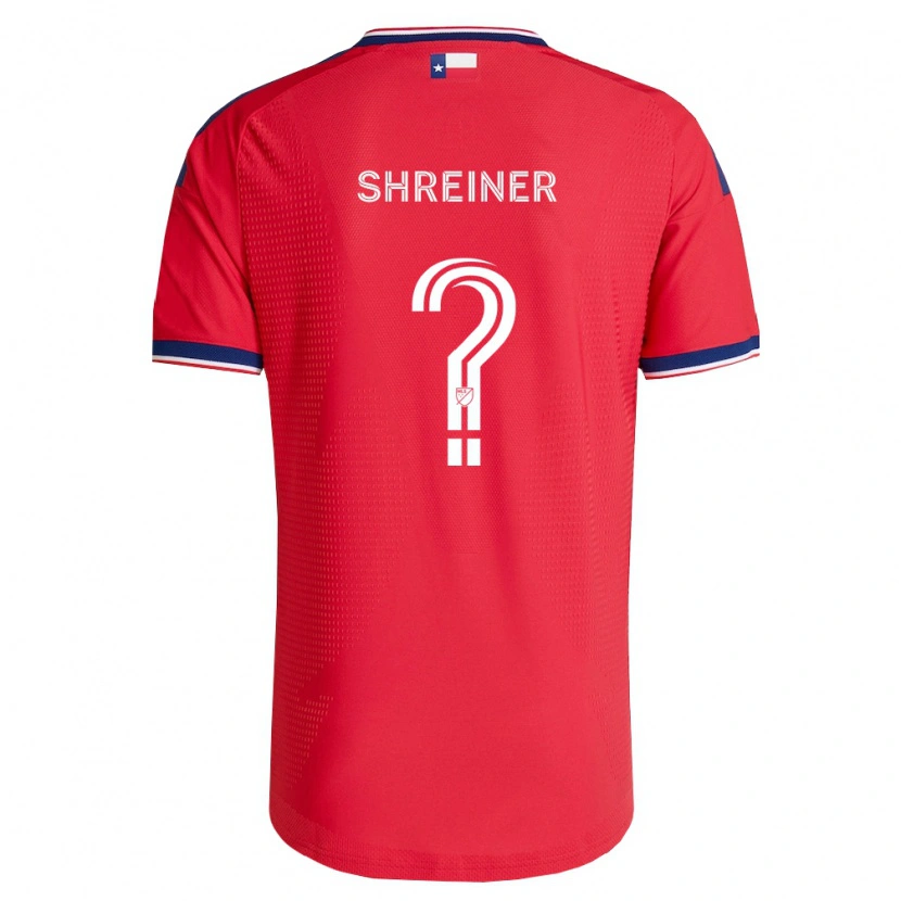 Danxen Hombre Camiseta Luke Shreiner #0 Rojo Azul Blanco 1ª Equipación 2026/27 La Camisa