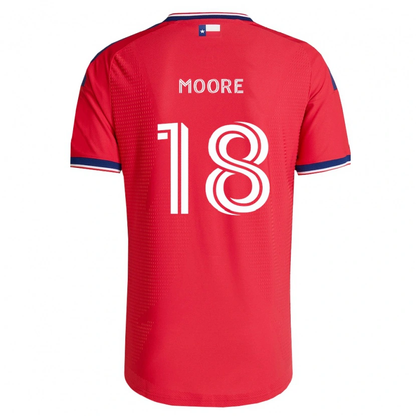 Danxen Hombre Camiseta Shaq Moore #18 Rojo Azul Blanco 1ª Equipación 2026/27 La Camisa