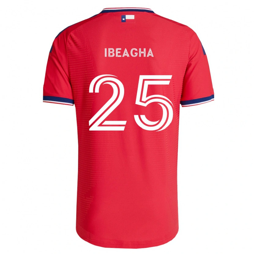 Danxen Hombre Camiseta Sebastien Ibeagha #25 Rojo Azul Blanco 1ª Equipación 2026/27 La Camisa