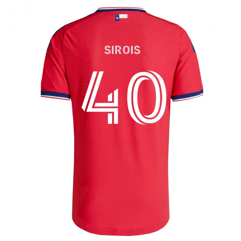 Danxen Hombre Camiseta Jonathan Sirois #40 Rojo Azul Blanco 1ª Equipación 2026/27 La Camisa