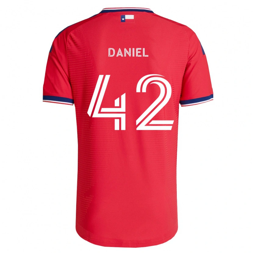 Danxen Hombre Camiseta Daniel De Sousa Britto #42 Rojo Azul Blanco 1ª Equipación 2026/27 La Camisa