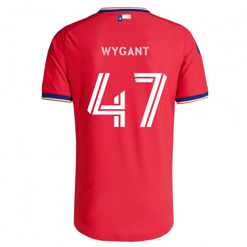 Danxen Hombre Camiseta Christian Wygant #47 Rojo Azul Blanco 1ª Equipación 2026/27 La Camisa