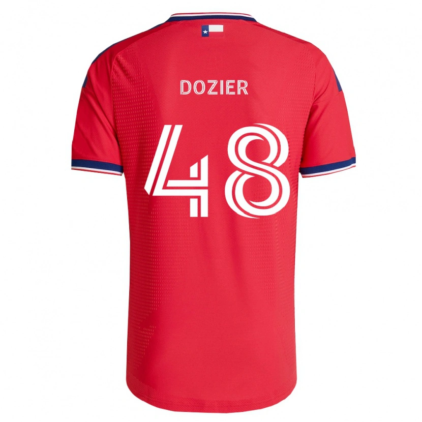Danxen Hombre Camiseta Jonathon Dozier #48 Rojo Azul Blanco 1ª Equipación 2026/27 La Camisa