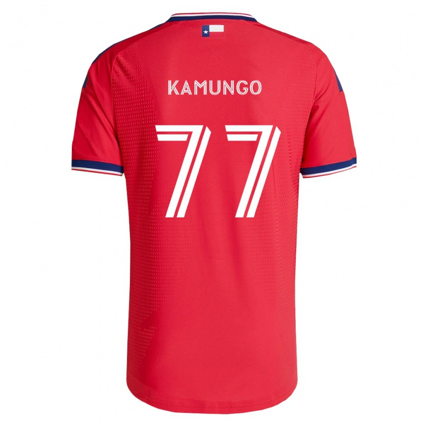 Danxen Hombre Camiseta Bernard Kamungo #77 Rojo Azul Blanco 1ª Equipación 2026/27 La Camisa