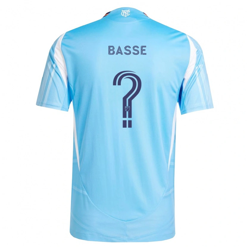 Danxen Hombre Camiseta Adam Basse #0 Azul Cielo Blanco 1ª Equipación 2026/27 La Camisa