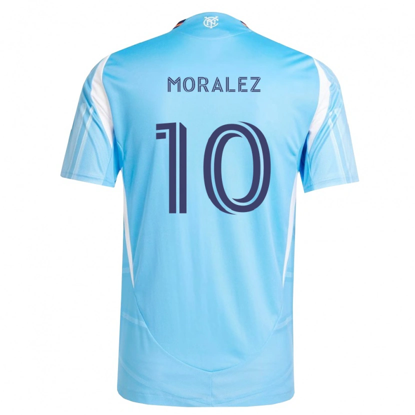 Danxen Hombre Camiseta Maxi Moralez #10 Azul Cielo Blanco 1ª Equipación 2026/27 La Camisa