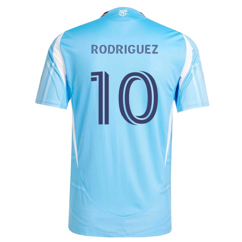Danxen Hombre Camiseta Santiago Rodríguez #10 Azul Cielo Blanco 1ª Equipación 2026/27 La Camisa