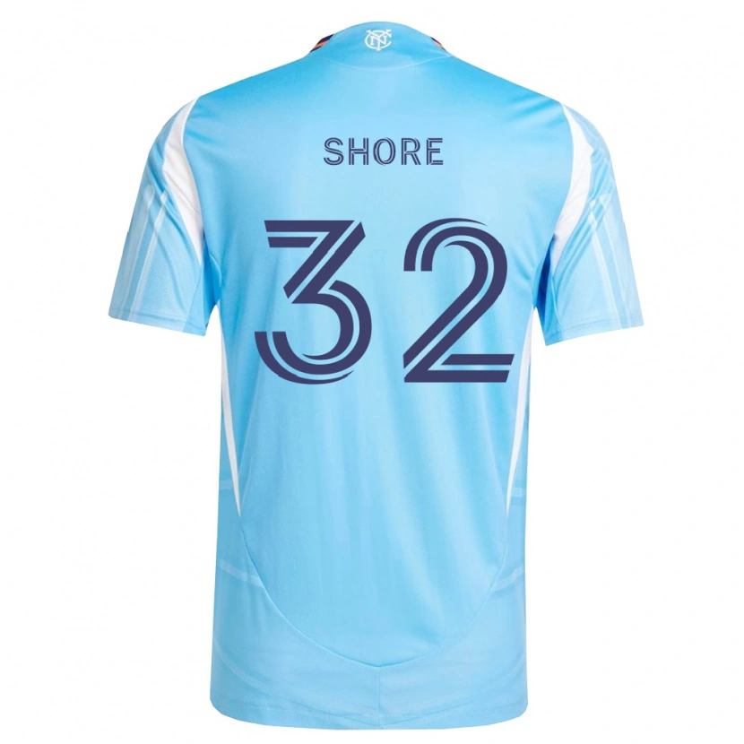 Danxen Hombre Camiseta Jonathan Shore #32 Azul Cielo Blanco 1ª Equipación 2026/27 La Camisa